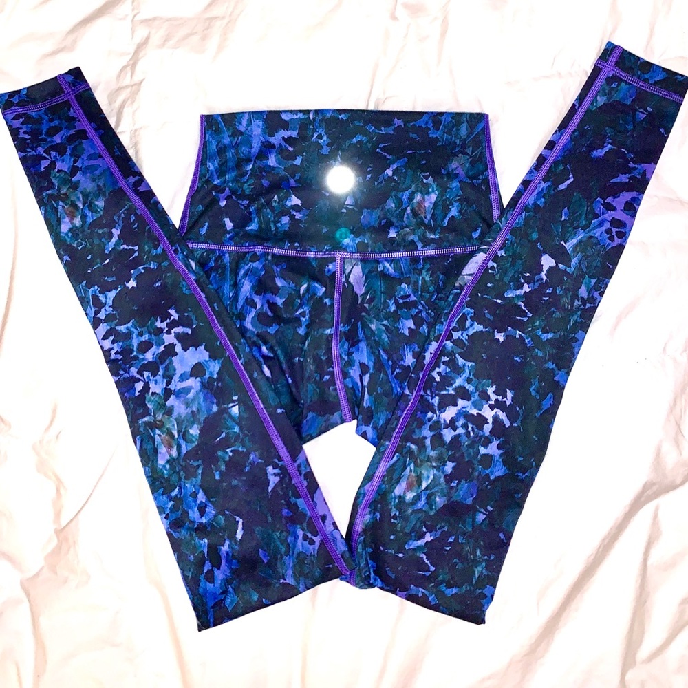 Lululemon high rise leggings fold over full length